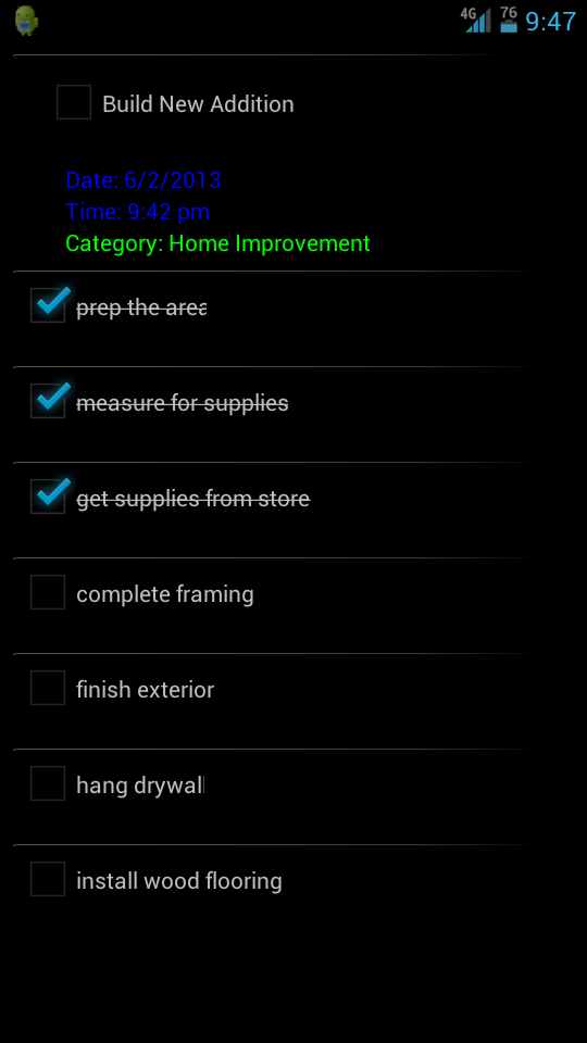 Organizer Android App