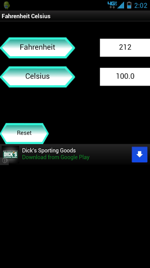 Temperature Android App