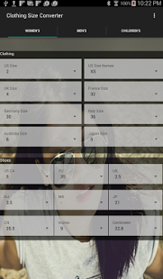 International Clothing Size Converter